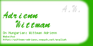 adrienn wittman business card
